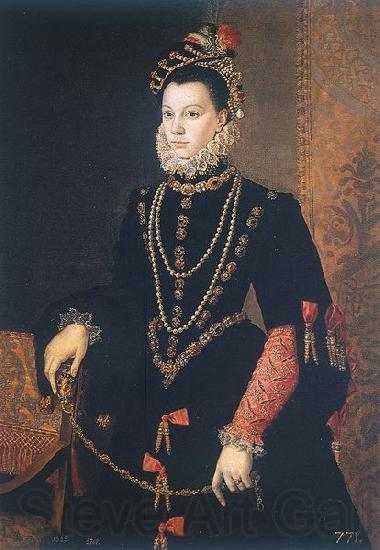 Juan Pantoja de la Cruz third wife of Philip II Spain oil painting art